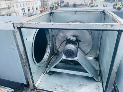 Cleaned extractor fan