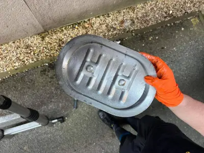 Cleaned access panel door