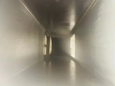 Cleaned duct after cleaning