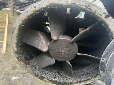 Dirty extraction fan