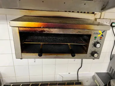 Dirty kitchen grill