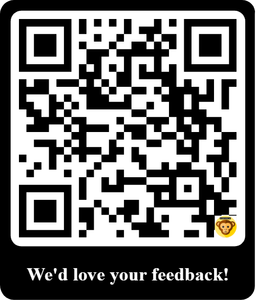 QR code to scan. Leave a review. Thank you